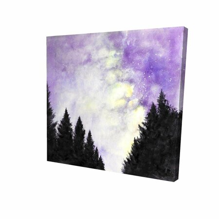 FONDO 32 x 32 in. Purple Starry Sky-Print on Canvas FO2792509